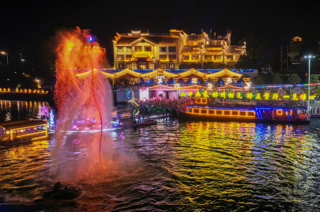 资兴市 东江湖 东江花月夜 水上飞人 非遗火壶