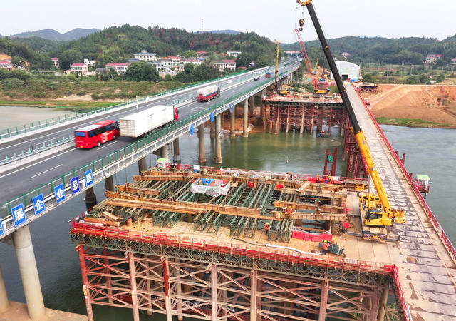 洣水特大桥 G4 京港澳高速 株洲至耒阳段扩容工程