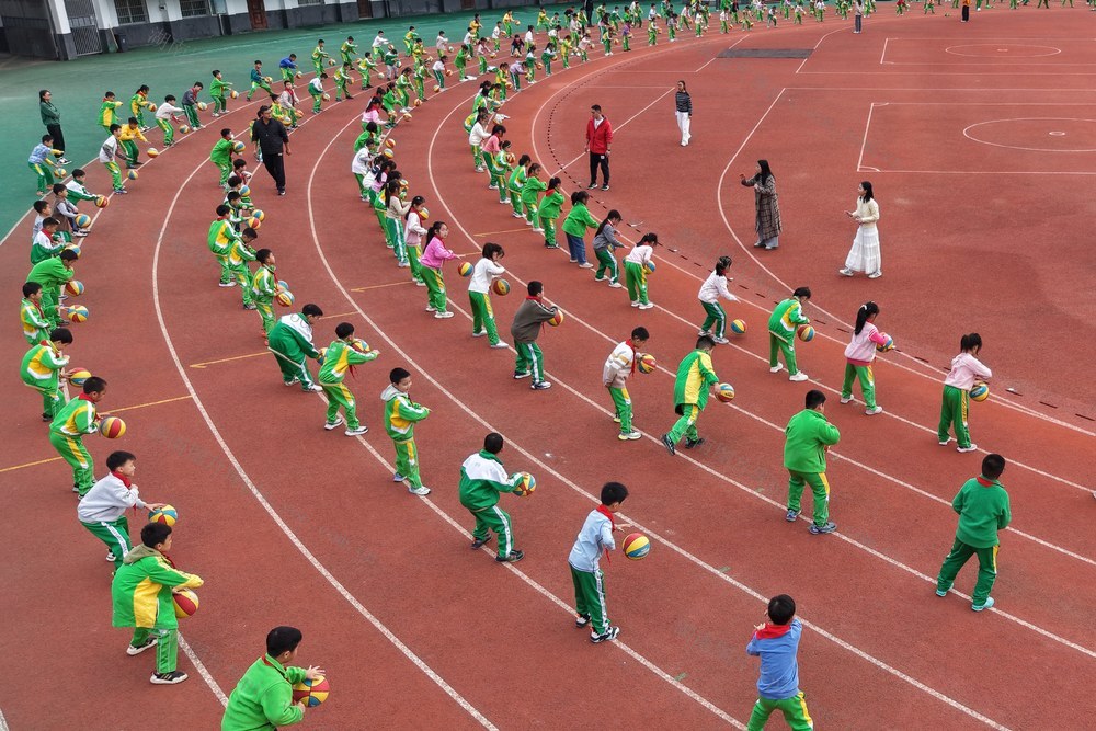 土家族 大课间  锻炼 课后延时  跑操 体育  健康   砂子坳  小学  学生