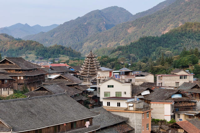 农村、村庄、乡村、侗族、传统村落