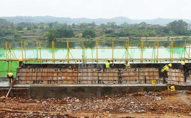 嘉禾：岸坡治理施工忙