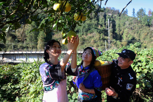 吉首铁警对周边果农开展安全宣传