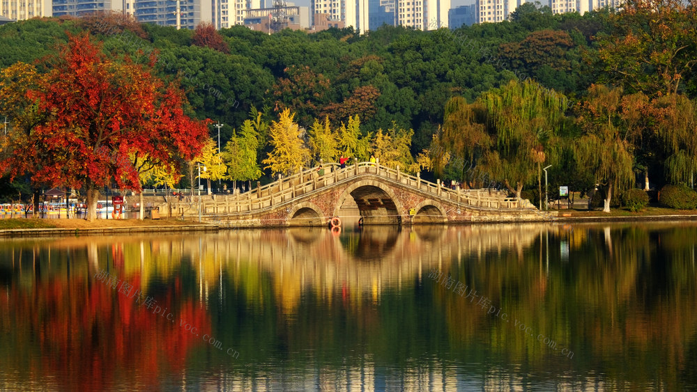 烈士公园色彩斑斓