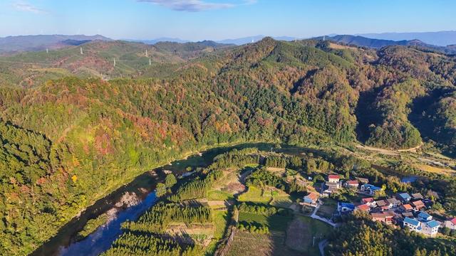 农村、乡村、冬景、秋景、景色