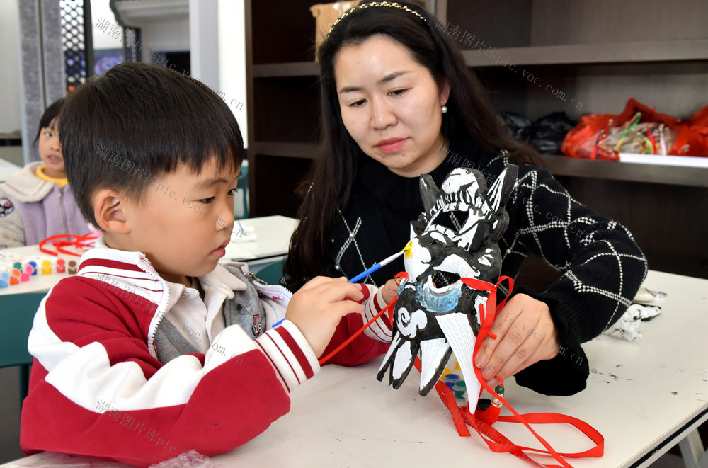 傩面 非遗 亲子 体验