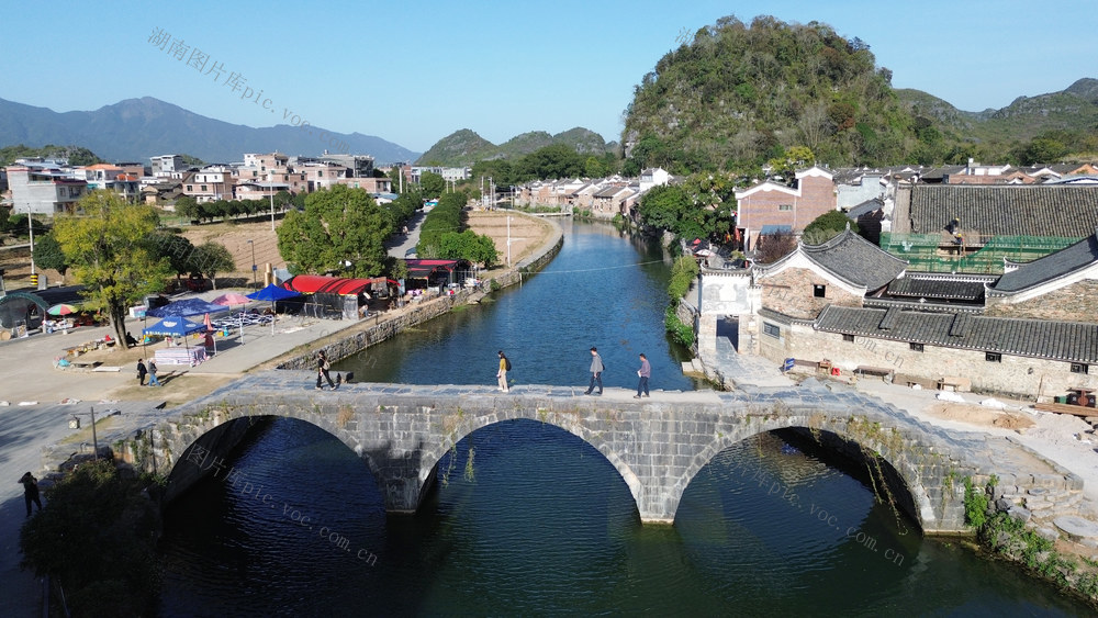 文旅 风光 古村落 航拍 上甘棠 江永