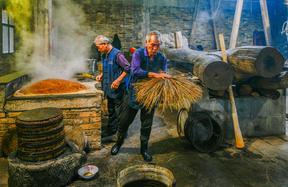 湖南道县：古法舂榨 茶油飘香