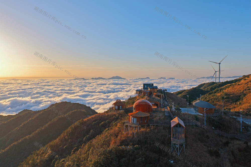 桂东万洋山 云海 冬日盛景