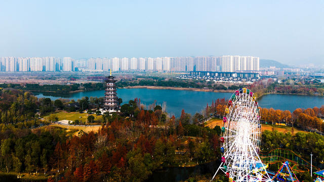 ：洋湖湿地公园美如画