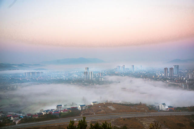 美丽乡村   风景  晨雾  美景   冬景  