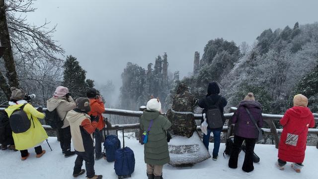 张家界 武陵源 张家界国家森林公园 
冬雪 
