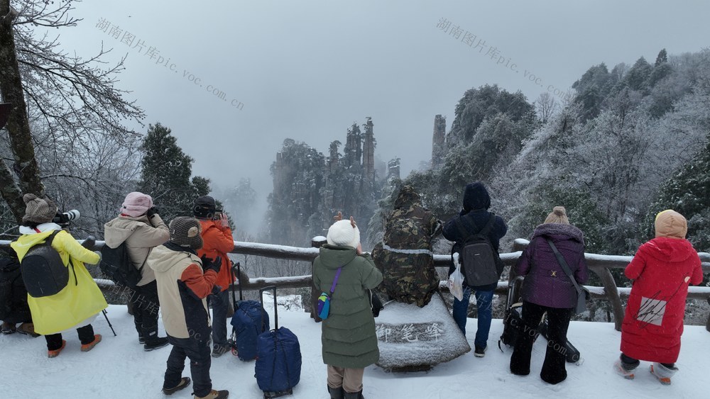 张家界 武陵源 张家界国家森林公园 
冬雪 