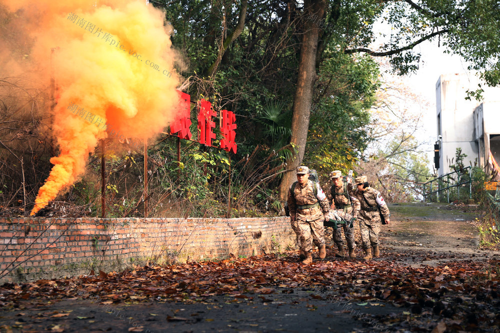 武警，卫勤演练
