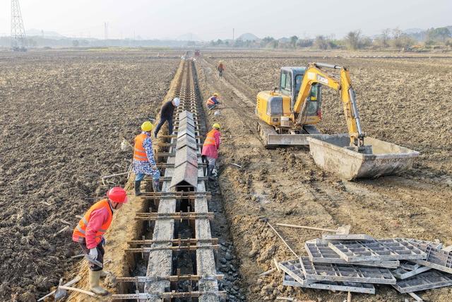 湖南道县：高标准农田建设忙