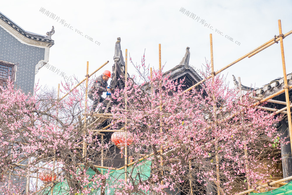 古城装饰迎新年