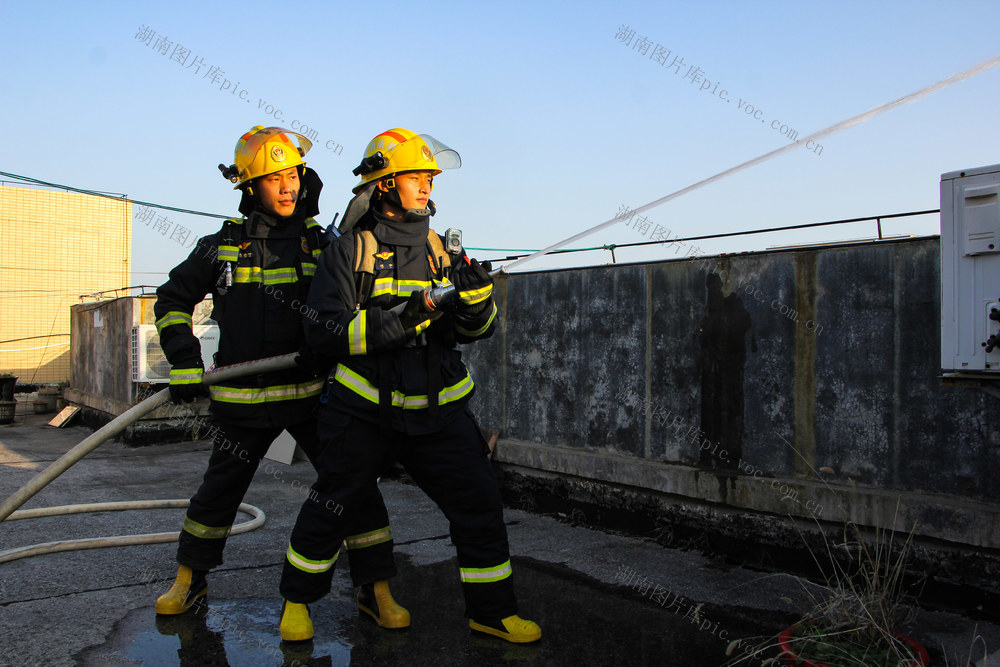 高层住宅小区 消防 演练 防火 安全 宣传 培训