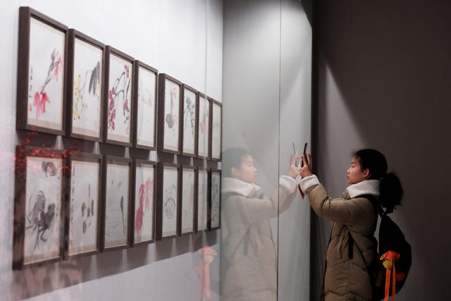 南北有二石，齐白石、傅抱石，艺术大展”