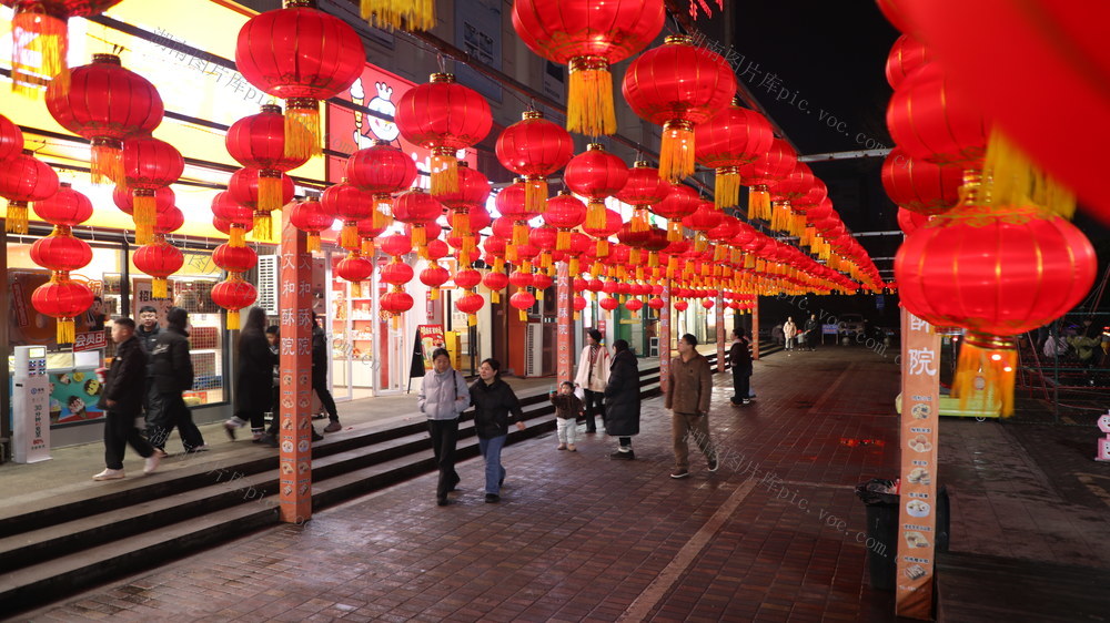 春节 宁远 张灯结彩 节日  