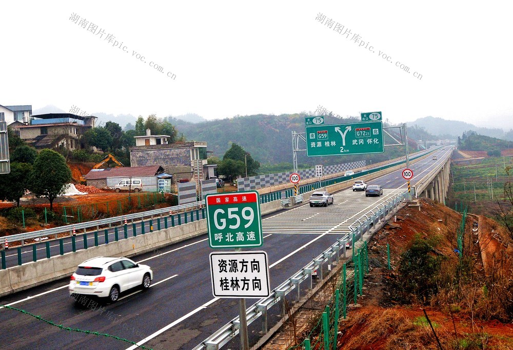 高速 新宁 车流