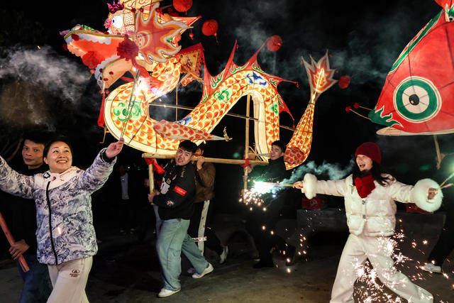 鱼龙夜舞庆新春