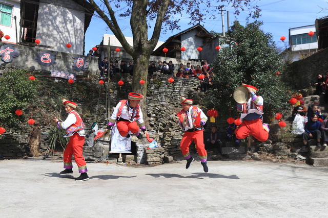 湖南，龙山，春节，土家族，非遗，展演