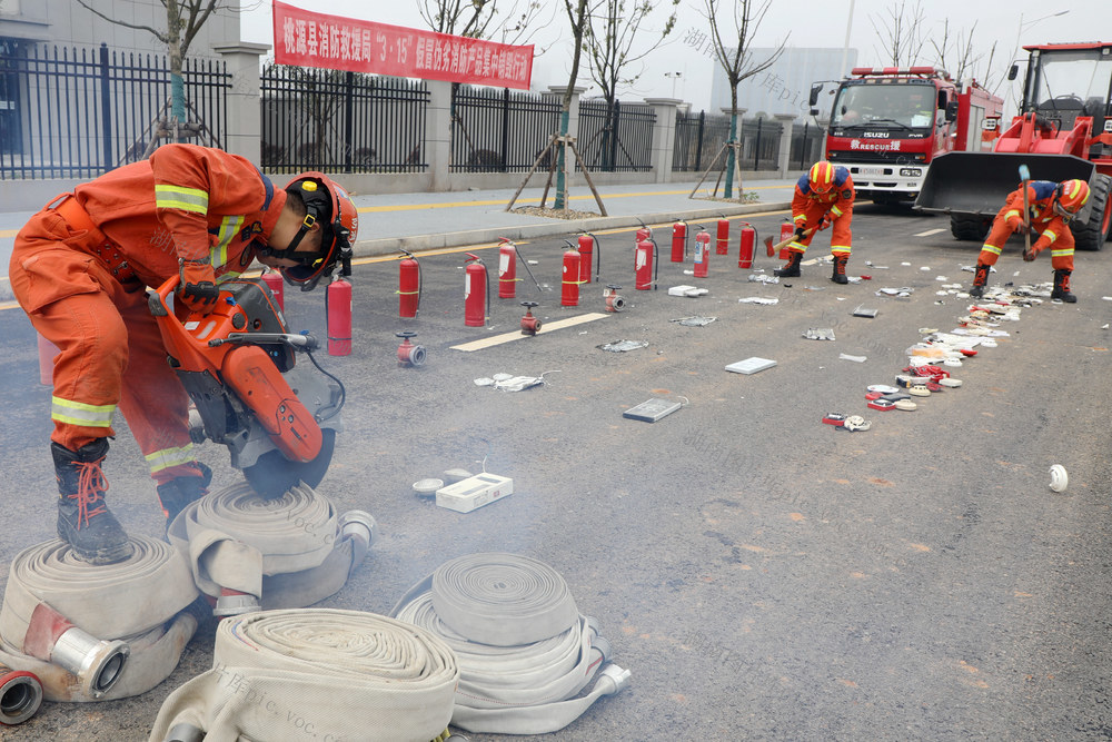 3·15 假冒伪劣 消防产品 集中销毁