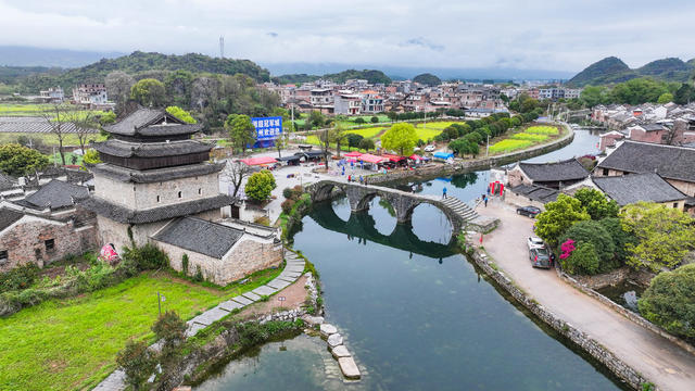 古村  春景  如画  游玩