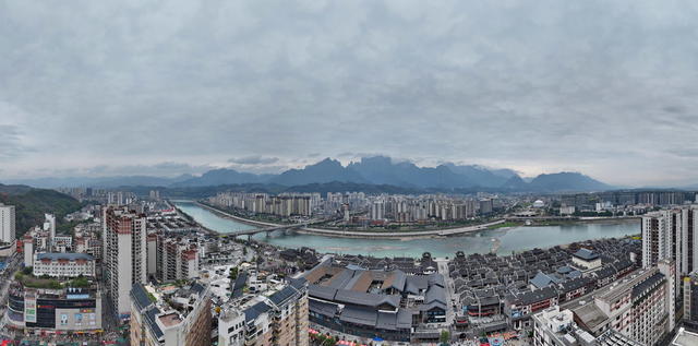 永定 天门山  澧水 台山 航拍 