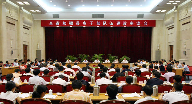 湖南 省委  长沙  县乡干部  队伍建设  座谈会