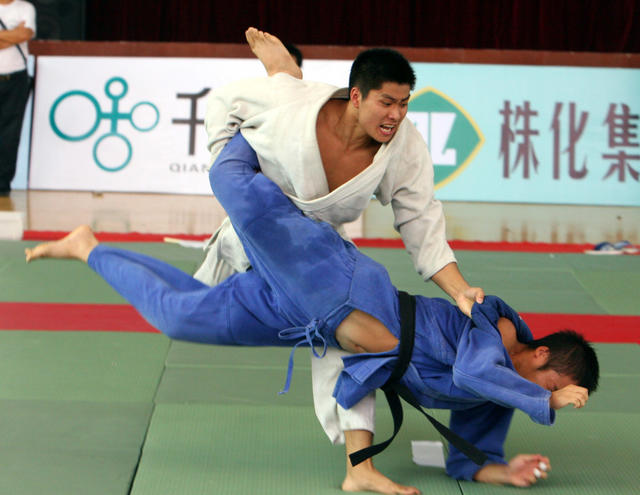 湖南省  第十届运动会  柔道  比赛