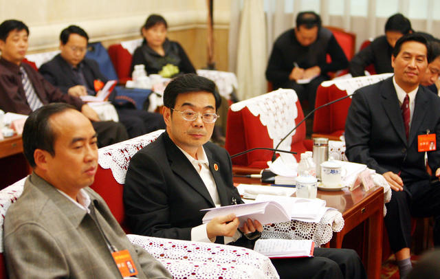 合影  周强  第九次  党代会  代表团  讨论