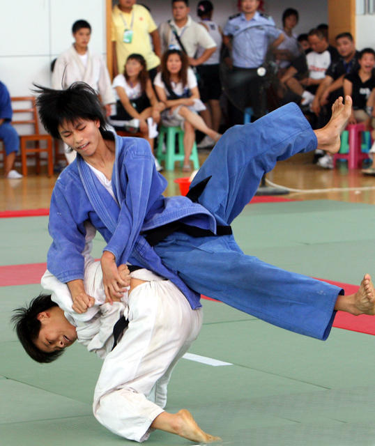 湖南省  第十届运动会  柔道  比赛