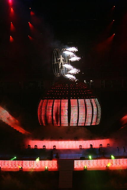 美女  湖南省  第十届  运动会  株洲市  体育中心  开幕