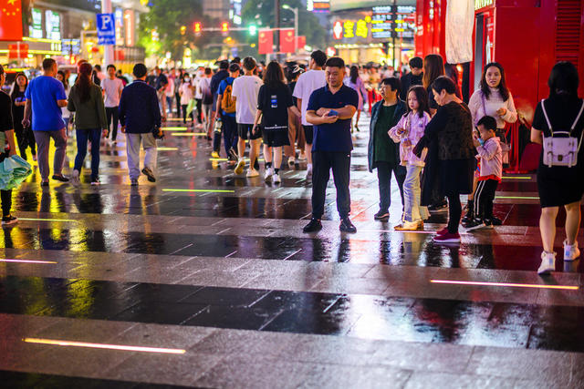 街景 夜景 美女 合影 帅哥 街道