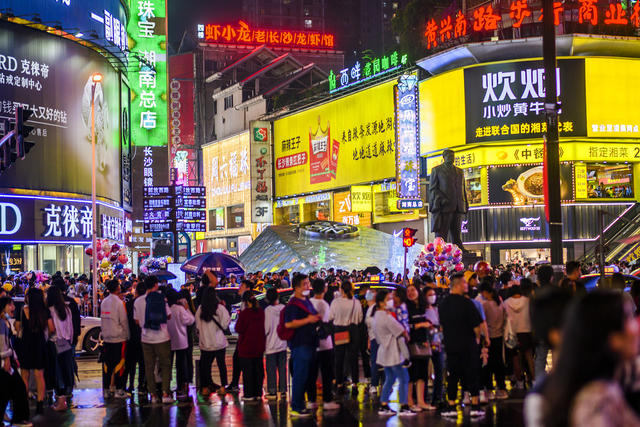 街景 夜景 美女 合影 帅哥 街道