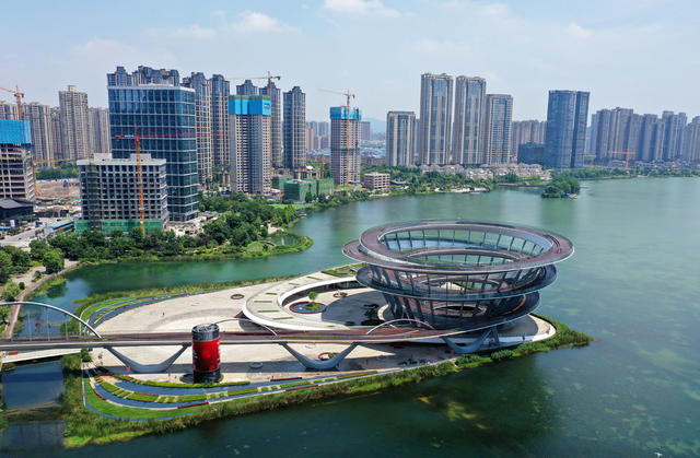 湘江新区  梅溪湖  城市岛  双螺旋