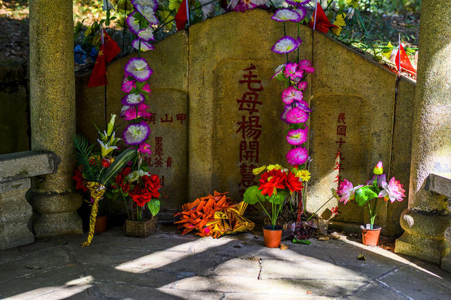 祭坛 室外 军装 建筑 石头墙 植物 茅草屋