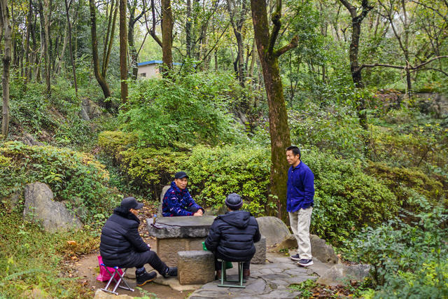 洞穴 岩石 树林 蜡烛 悬崖 石头墙 崖居 老人