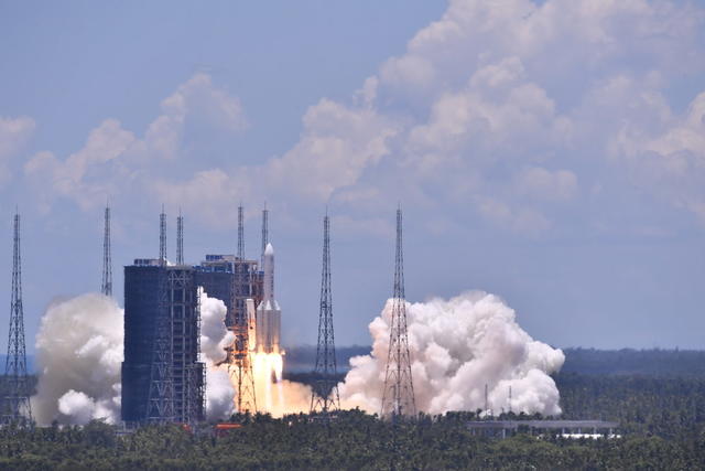 长征5号 航天 火箭 深空 火星 天问一号 冰箭 宇宙 行星探测 海南 