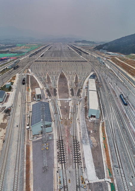 编组站 交通枢纽 怀化西  火车 货运 轨道 铁路 