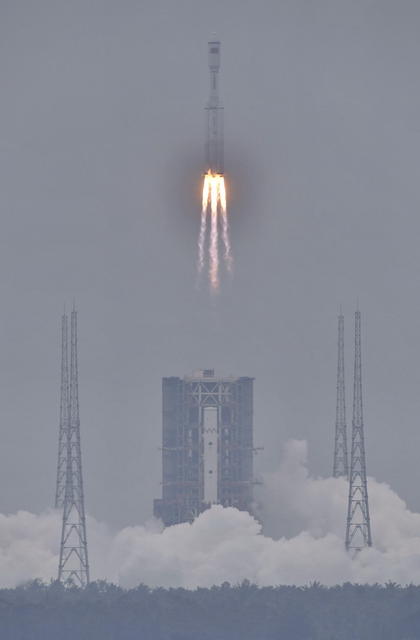 长征八号 首飞 海南 中国航天 运载火箭  一箭多星 可回收式火箭 最新0 钻探平台