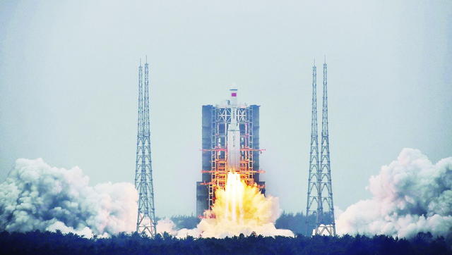 长征八号 首飞 海南 中国航天 运载火箭  一箭多星 可回收式火箭 最新0 钻探平台