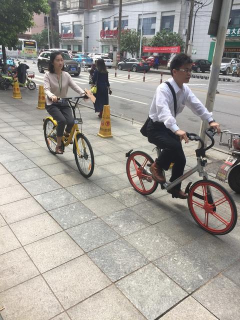 自行车  共享、长沙