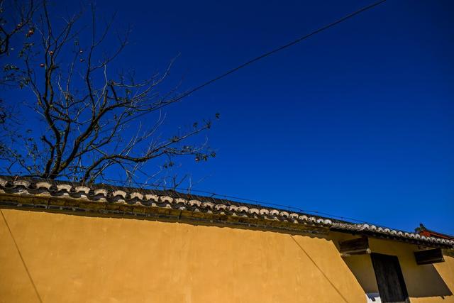 小河 水坝 树林 瓦屋顶 码头 天空 建筑