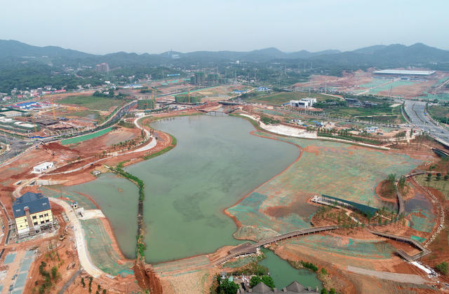  Zhuzhou Qingshuitang Urban Park is taking shape