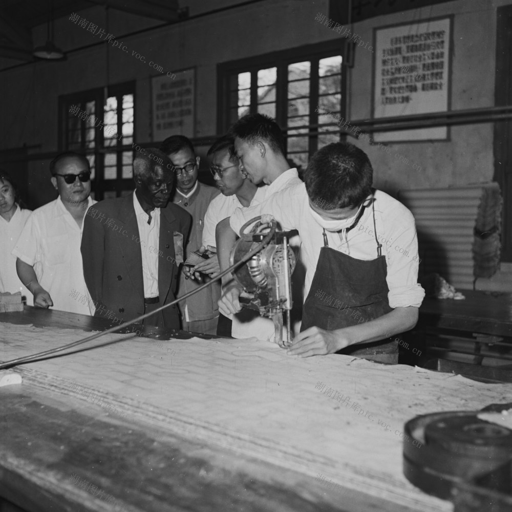  Factory workers of the visiting group