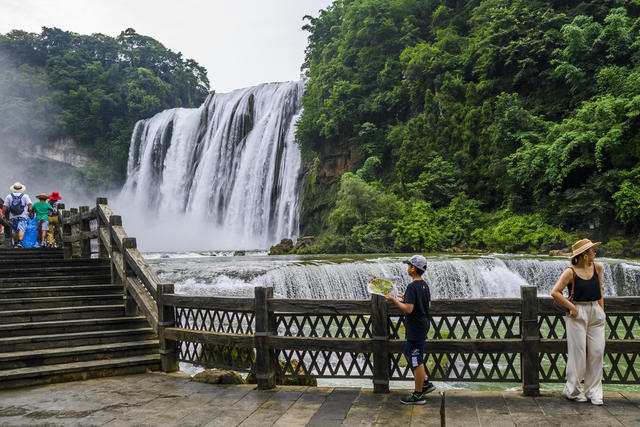 瀑布 岩石 山谷 水坝 喷泉