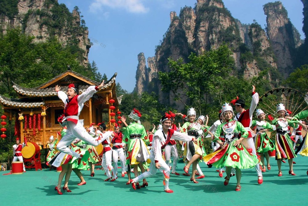 户外 演出 山峰 张家界 湖南旅游节