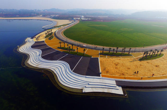 湿地公园 长沙 松雅湖 金沙银滩