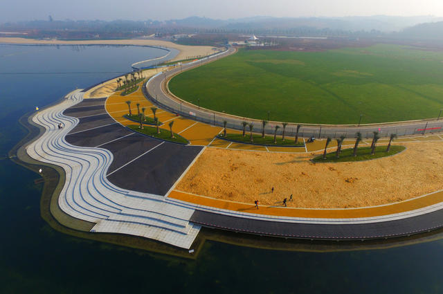湿地公园 长沙 松雅湖 金沙银滩